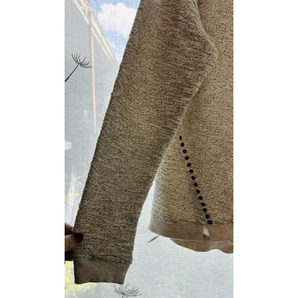 Lucky Lotus By Lucky Brand NWT Women Cream w/ gold Studded Knit Pullover XL - Picture 4 of 7